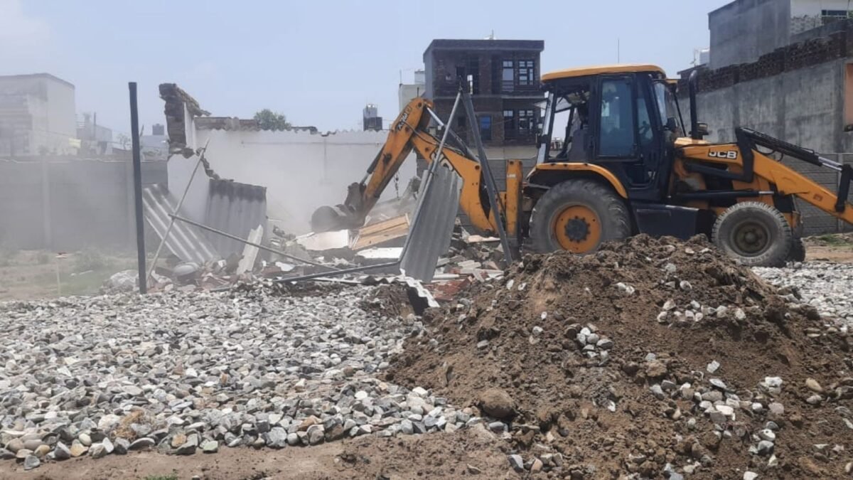 Administration took strict action against illegal colonies, constructions were demolished