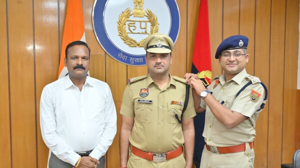 Head constable promoted in Kurukshetra police, Kuldeep became assistant sub-inspector