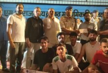 Volleyball match was held during the night stay program in the village, winning teams got prizes